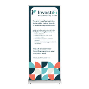 33.5"W Pop Up Banner.  Art:  Members